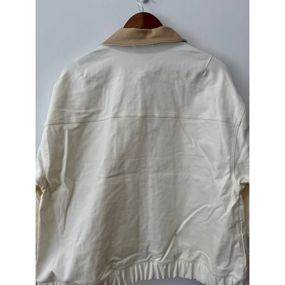 Air Jordan NWT Women's Creme Ivory Utility Bomber Jacket Size Medium Fits S, L - Picture 13 of 16